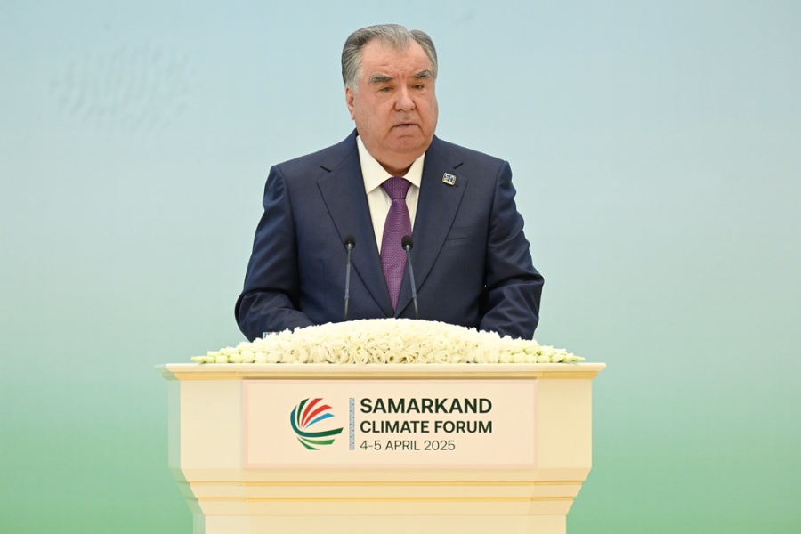 Суханронӣ дар ифтитоҳи Ҳамоиши сатҳи баланд «Осиёи Марказӣ дар баробари мушкилоти глобалии иқлим: муттаҳидшавӣ барои шукуфоии умумӣ»